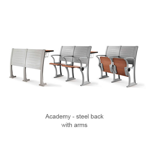 Academy 908 steel back with arms