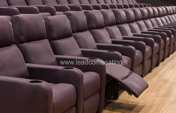 leadcom cinema seating installation Big Bio Cinema 1