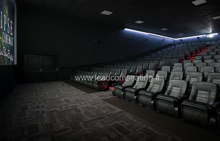 leadcom cinema seating installation Eclipse cinema 1