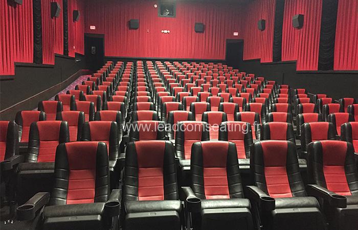 leadcom cinema seating installation Pearland Premiere Cinema 2