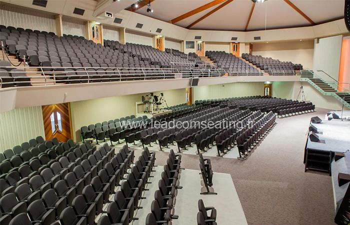 leadcom seating auditorium seating installation Harbourside Church, NZ