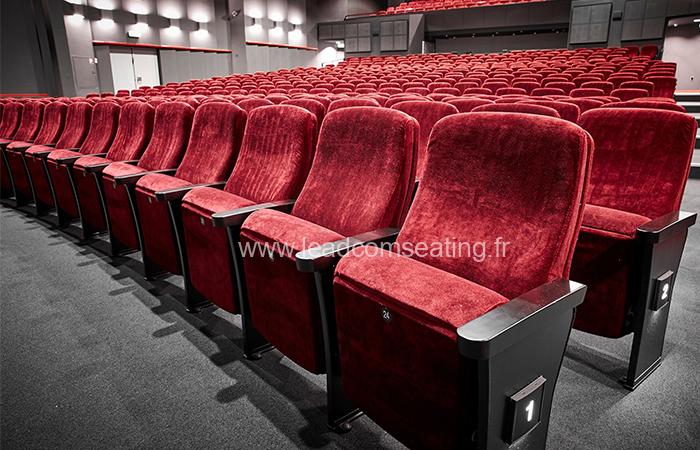leadcom seating auditorium seating installation Slagelse Theater 3