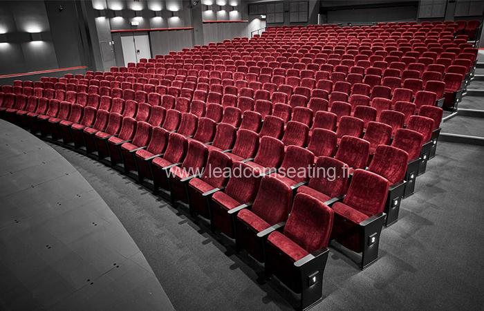 leadcom seating auditorium seating installation Slagelse Theater